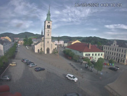 Náměstí, koste sv. Markéty