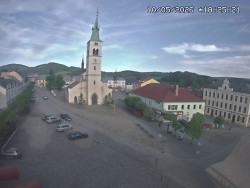 Náměstí, koste sv. Markéty