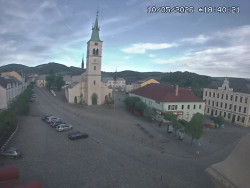 Náměstí, koste sv. Markéty