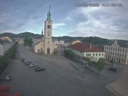 Náměstí, koste sv. Markéty