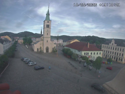 Náměstí, koste sv. Markéty