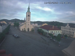 Náměstí, koste sv. Markéty