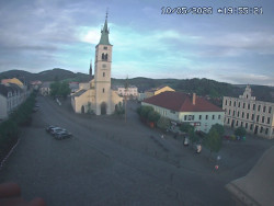 Náměstí, koste sv. Markéty