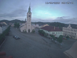 Náměstí, koste sv. Markéty