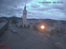 Náměstí, koste sv. Markéty