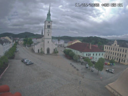 Náměstí, koste sv. Markéty
