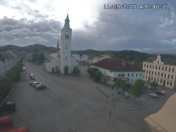 Náměstí, koste sv. Markéty