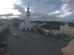 Náměstí, koste sv. Markéty