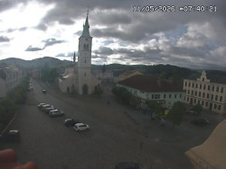Náměstí, koste sv. Markéty