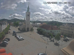 Náměstí, koste sv. Markéty