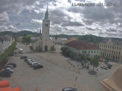 Náměstí, koste sv. Markéty