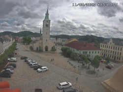 Náměstí, koste sv. Markéty