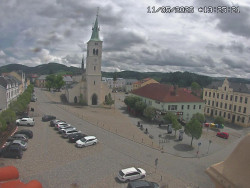 Náměstí, koste sv. Markéty