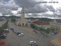 Náměstí, koste sv. Markéty