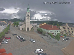 Náměstí, koste sv. Markéty