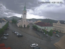 Náměstí, koste sv. Markéty