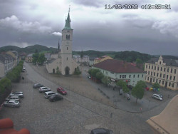 Náměstí, koste sv. Markéty