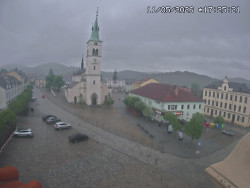 Náměstí, koste sv. Markéty