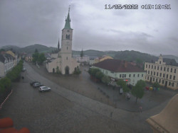 Náměstí, koste sv. Markéty