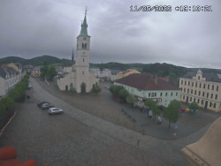Náměstí, koste sv. Markéty