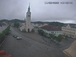 Náměstí, koste sv. Markéty