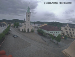 Náměstí, koste sv. Markéty