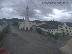 Náměstí, koste sv. Markéty