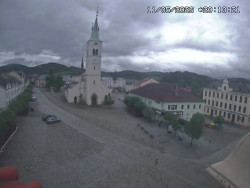 Náměstí, koste sv. Markéty