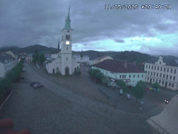 Náměstí, koste sv. Markéty
