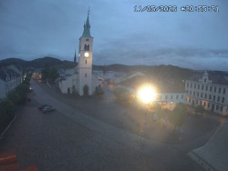 Náměstí, koste sv. Markéty