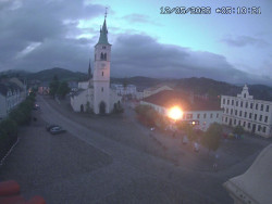 Náměstí, koste sv. Markéty