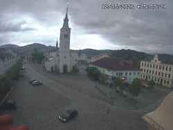 Náměstí, koste sv. Markéty