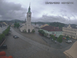 Náměstí, koste sv. Markéty