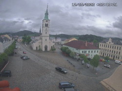 Náměstí, koste sv. Markéty