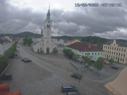Náměstí, koste sv. Markéty