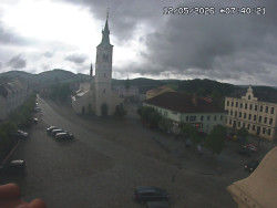 Náměstí, koste sv. Markéty