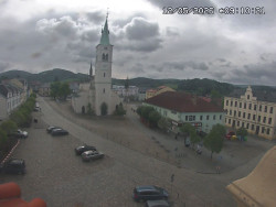 Náměstí, koste sv. Markéty