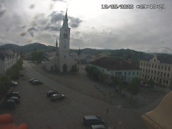 Náměstí, koste sv. Markéty