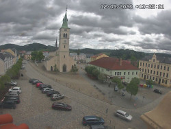 Náměstí, koste sv. Markéty