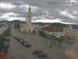 Náměstí, koste sv. Markéty