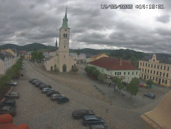 Náměstí, koste sv. Markéty
