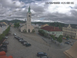 Náměstí, koste sv. Markéty
