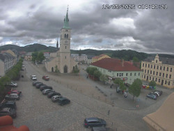 Náměstí, koste sv. Markéty