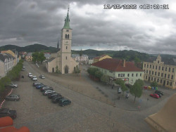 Náměstí, koste sv. Markéty