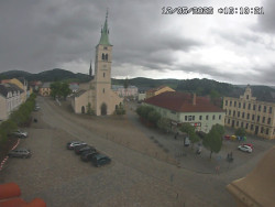 Náměstí, koste sv. Markéty