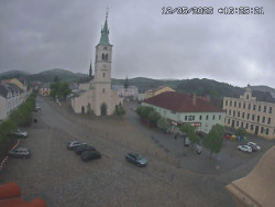 Náměstí, koste sv. Markéty
