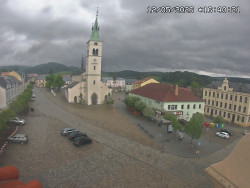 Náměstí, koste sv. Markéty