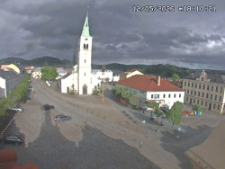 Náměstí, koste sv. Markéty