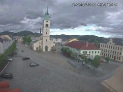 Náměstí, koste sv. Markéty