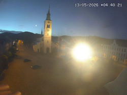 Náměstí, koste sv. Markéty